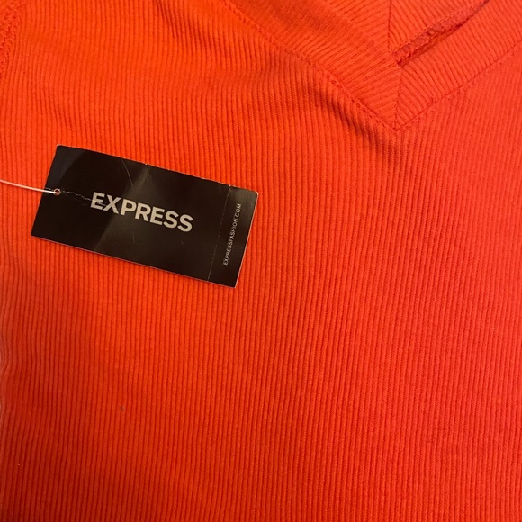 RARE Y2K RIBBED DEEP V NECK FRONT & BACK DESIGN BABY TEE SEXY TOP ⭐️⭐️⭐️⭐️⭐️ - Picture 4 of 5